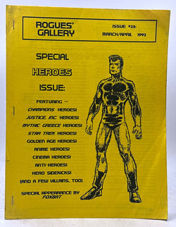 Rogues' Gallery APA/Zine Issue 25 Mar Apr 1992 Special Heroes, by Allston  