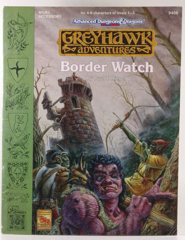 Border Watch (Advanced Dungeons & Dragons: Greyhawk Adventures Accessory WGM1), by Riegel, Paul T.  