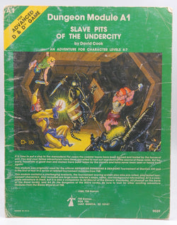 AD&D A1 Slave Pits of the Undercity Fair, by David Cook  