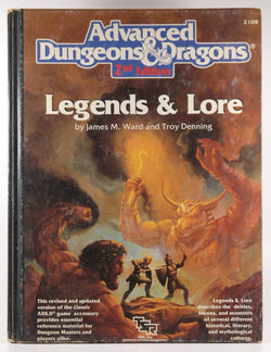 AD&D 2nd Ed Legends & Lore Fair+, by James Ward, Troy Denning  