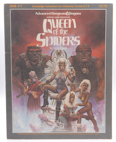 AD&D GDQ 1-7 Queen of the Spiders Missing Map, by Gary Gygax  