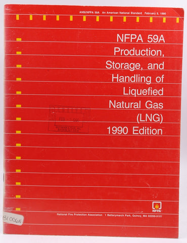 1990 NFPA 59A Standards for Liquefied Natural Gas, by NFPA  