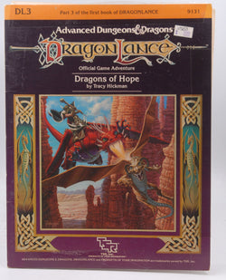 DL3 AD&D 2e Dragons of Hope Dragonlance 9131, by Tracy Hickman  