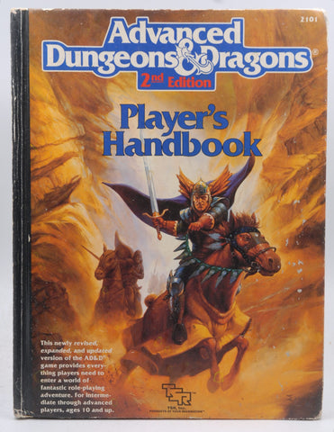 Advanced Dungeons & Dragons Player's Handbook, 2nd Edition, by David "Zeb" Cook  