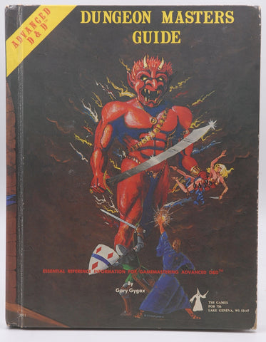 238 page White Flyleaf AD&D Dungeon Masters Guide, by Gary Gygax  