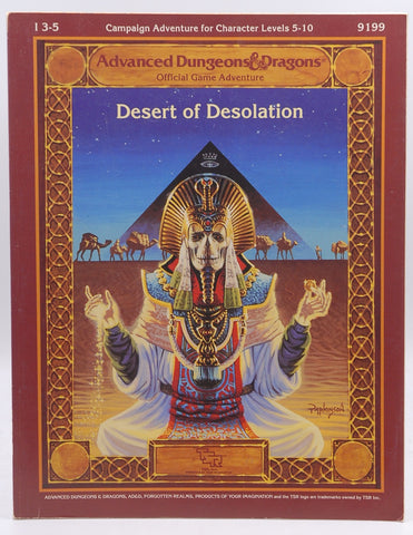 I3-5 AD&D Desert of Desolation VG, by Tracy and Laura Hickman  