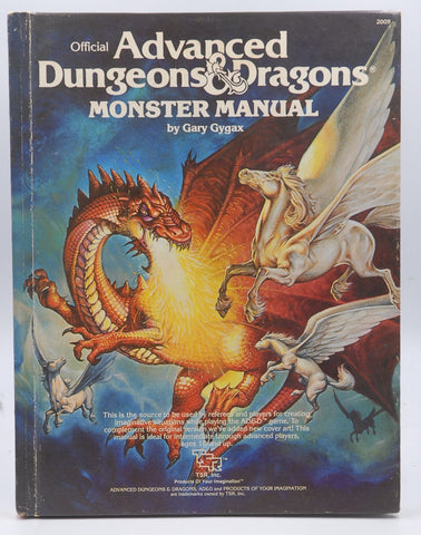 AD&D Monster Manual Newer Cover VG, by Gary Gygax  