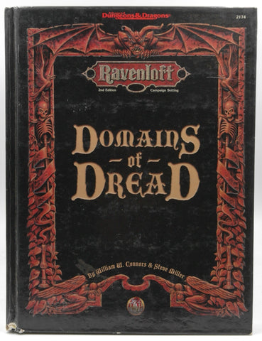 Domains of Dread (Advanced Dungeons & Dragons: Ravenloft, Campaign Setting/2174) by Steve Miller, William W. Connors, Miller, Steve(August 26, 1997) Hardcover, by   