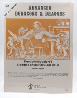 AD&D G1 Steading of the Hill Giant Chief Shrinkwrap New, by Gary Gygax  