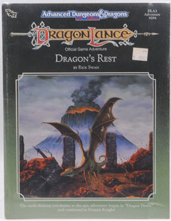 SW DLA3 AD&D Dragonlance Dragon's Rest TSR lvl 5-8, by Rick Swan  