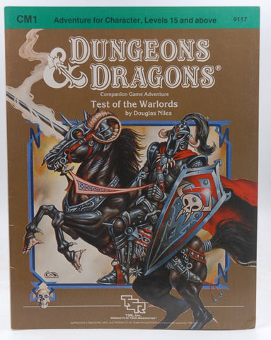 D&D CM1 Test of the Warlords VG, by Douglas Niles  