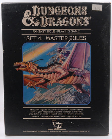 Dungeons & Dragons Set 4: Master Rules (Master Box Set), by   