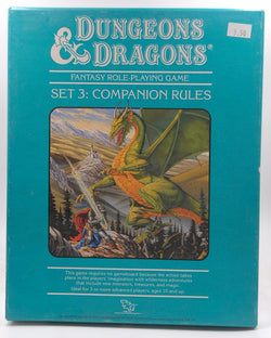 D&D Set 3 Companion Rules, VG [Boxed set], by Gygax, Arneson, Mentzer  