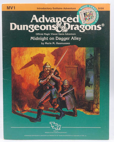 AD&D MV1 Midnight on Dagger Alley VG+, by Merle M Rasmussen  