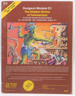 Hidden Shrine of Tamoachan (Advanced Dungeons and Dragons Module C1), by Johnson, Harold  