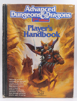 Advanced Dungeons & Dragons Player's Handbook, 2nd Edition, by David "Zeb" Cook  