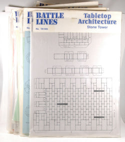 Lot/Collection of 13 Battle Lines Tablettop Architecture Still Sealed, by   