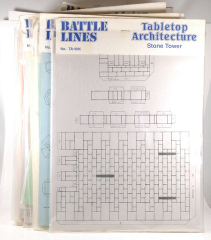 Lot/Collection of 13 Battle Lines Tablettop Architecture Still Sealed, by   