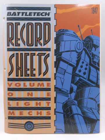 Battletech Record Sheets: Volume One, Light Mechs, by Warren B. Dettmann,Ellen Kopp  