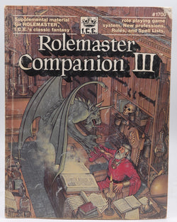 Rolemaster Companion 3, by Anderson, Darrin,Coator, Don  