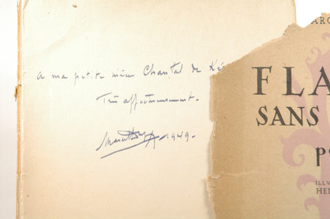 Flamme Sans Lumiere. Poemes, by Marcel Despax Signed 