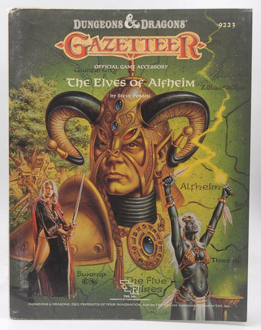 The Elves of Alfheim (Dungeons & Dragons Fantasy Roleplaying, Gazetteer GAZ5, Bk+Map), by Perrin, Steve  