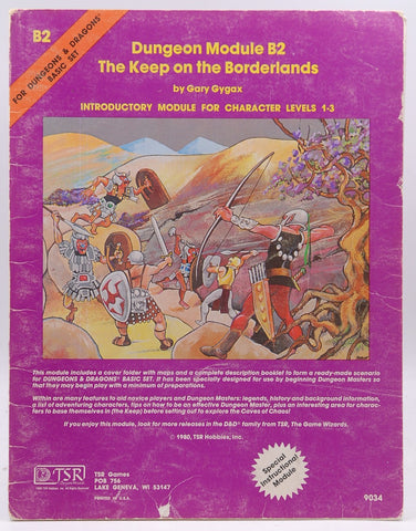 The Keep on the Borderlands (Dungeons & Dragons Module B2), by Gygax, Gary  