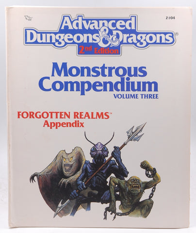 AD&D Monstrous Compendium Vol 3 Forgotten Realms, by Various  