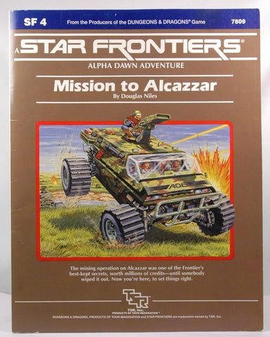 Mission to Alcazzar (Star Frontiers Module SF4), by Niles, Doug  