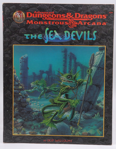AD&D 2nd Ed The Sea Devils VG+ With Map, by Skip Williams  