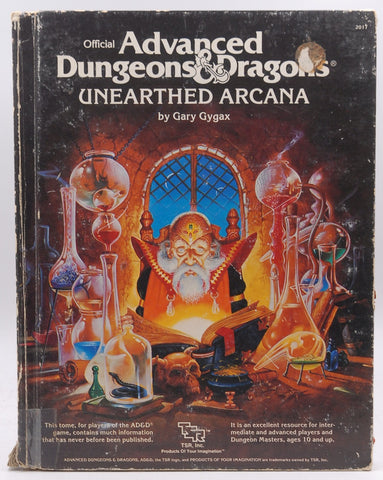 Official Advanced Dungeons and Dragons, Unearthed Arcana, by Gary Gygax  