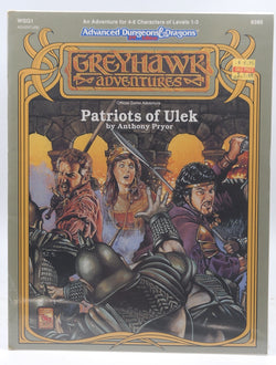 Patriots of Ulek (Advanced Dungeons & Dragons #9385/Greyhawk Adventures Module WGQ1), by Pryor, Anthony  