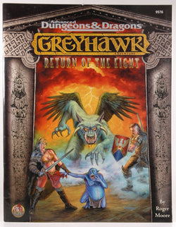 ADVANCED DUNGEONS AND DRAGONS: GREYHAWK ADVENTURE - RETURN OF THE EIGHT., by Moore, Roger.  