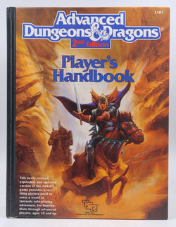 Advanced Dungeons & Dragons Player's Handbook, 2nd Edition, by David "Zeb" Cook  