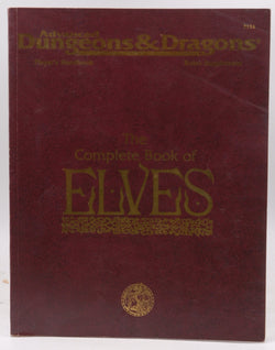 AD&D 2e The Complete Book of Elves G+, by   