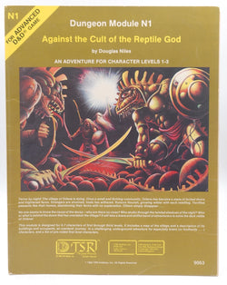 Against the Cult of the Reptile God: An Adventure for Character, Levels 1-3 (Advanced Dungeons & Dragons Module, No. N1), by Niles, Douglas  