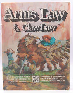 Arms Law and Claw Law (Rolemaster), by Fischer, Kurt, Charlton, Peter C.  