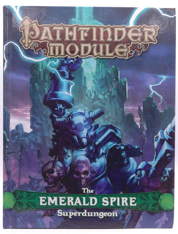 Pathfinder Module: The Emerald Spire Superdungeon, by Reynolds, Sean K,Pramas, Chris,Mentzer, Frank,Mona, Erik,Logue, Nicolas,Jacobs, James,Hitchcock, Tim,Greenwood, Ed,Bulmahn, Jason,Baur, Wolfgang,Baker, Richard,Baker, Keith Signed 