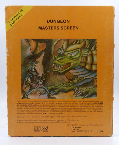 AD&D 9024 Dungeon Mater's Screen, by   