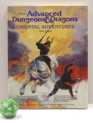 Oriental Adventures AD&D Mini Book Miniature, by Gary Gygax  