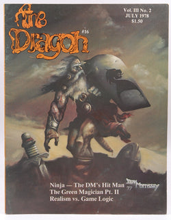 The Dragon Magazine #16 VG+ TSR D&D, by Tim Kask, et al  