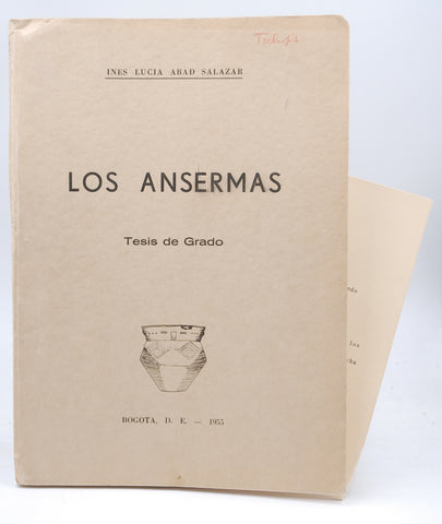 Los Ansermas Tesis de Grado, by Ines Lucia Abad Salazar  
