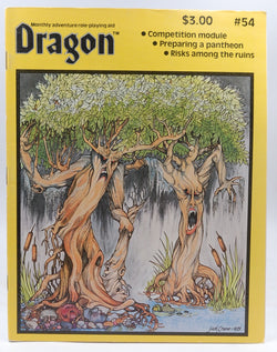 Dragon Magazine (Monthly Adventure Role-Playing Aid, #54, Volume VI, Number 4, Obtober 1981), by Jake Jaquet  