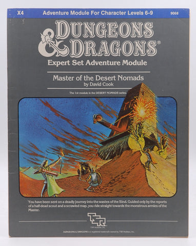 Master of the Desert Nomads (Dungeons & Dragons Expert Module X4), by David Cook  