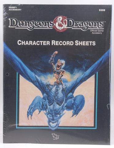 D&D DDREF1 Character Record Sheets SW, by Staff  