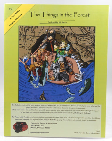 D&D 1e The Things in the Forest VG++, by Bill Barsh  