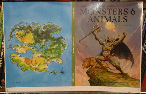 Printers Cover Proof for Monsters & Animals by Palladium Games RPG, by Kevin Siembieda  