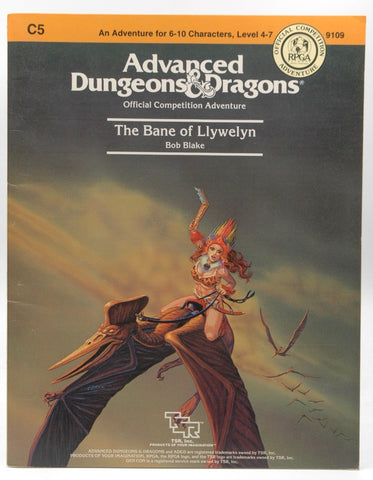 Advanced Dungeons & Dragons: Official Competition Adventure: The Bane of Llywelyn [An Adventure for 6-10 Characters, Level 4-7], by Bob Blake  