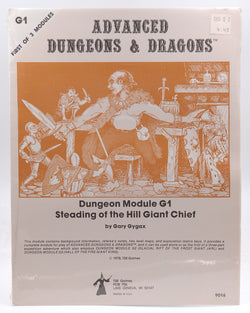 AD&D G1 Steading of the Hill Giant Chief SW New, by Gary Gygax  