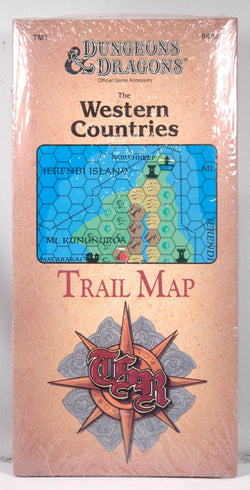 D&D BECMI B/X Western Countries Trail Map TM1 9403 Shrinkwrapped SW, by Staff  